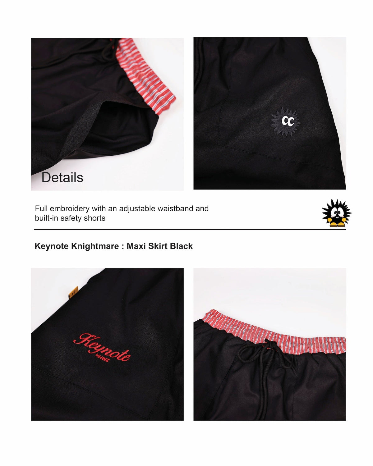 KEYNOTE | Maxi Skirt Black - SWAGANZ
