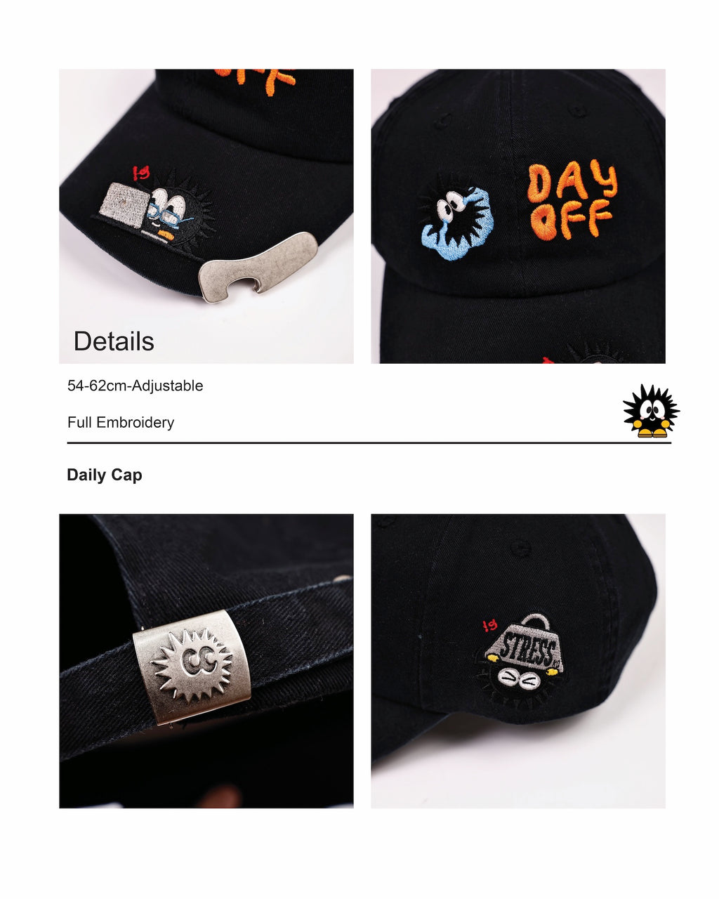 Workaholic Baseball Cap Black