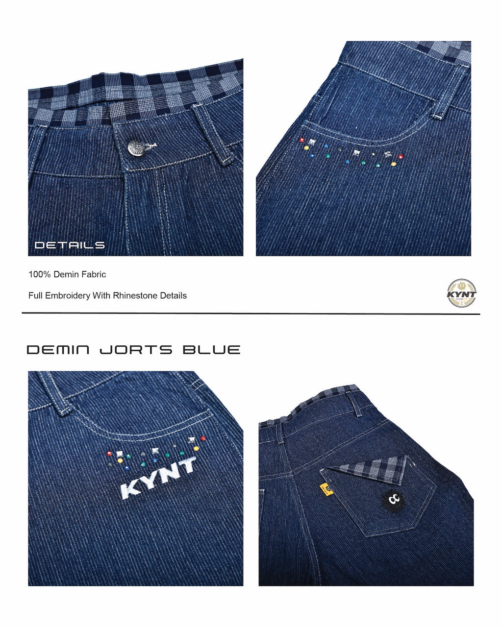 Denim Jorts Blue