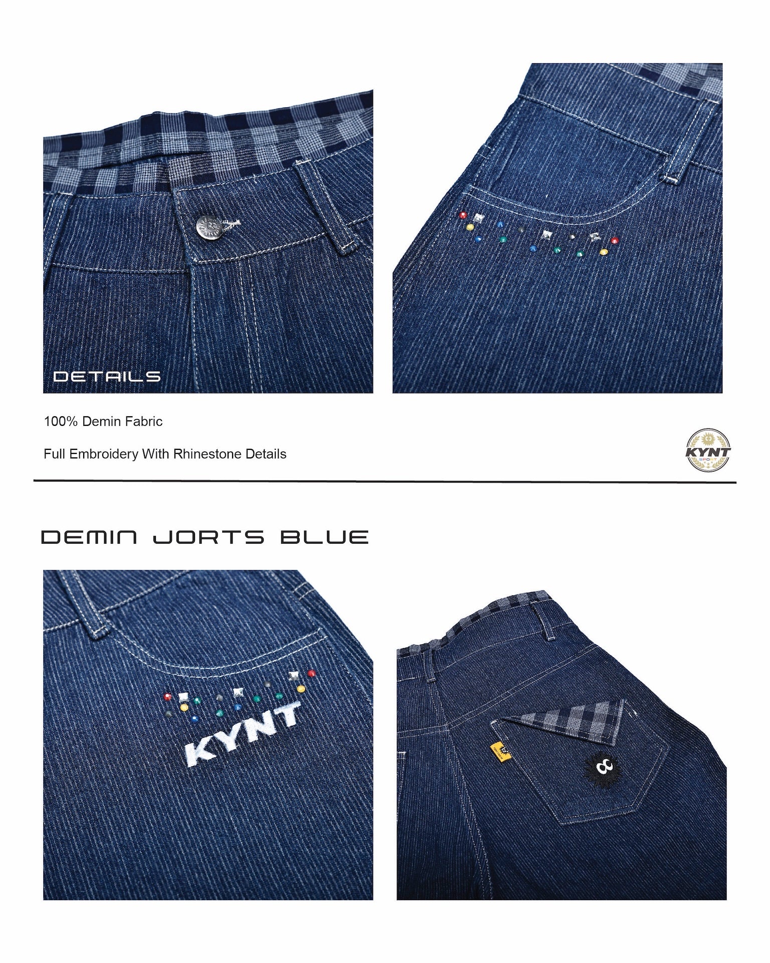 Denim Jorts Blue