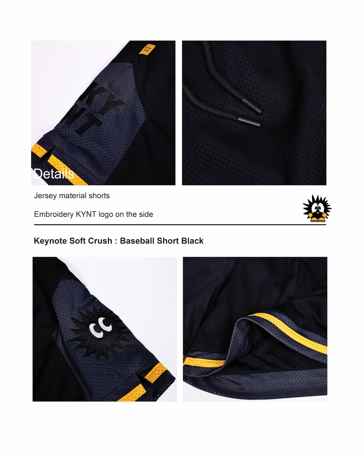 KEYNOTE | Baseball Short Black - SWAGANZ