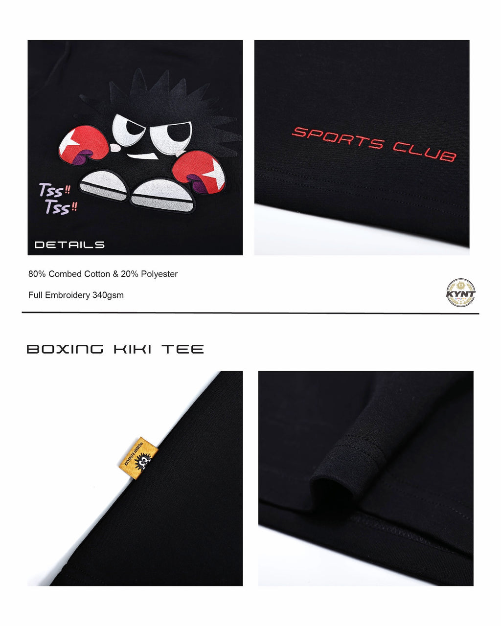 Boxing Kiki Tee Black