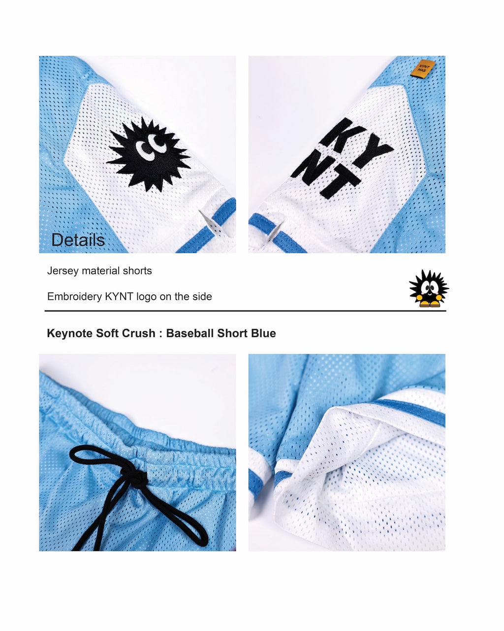 KEYNOTE | Baseball Short Blue - SWAGANZ