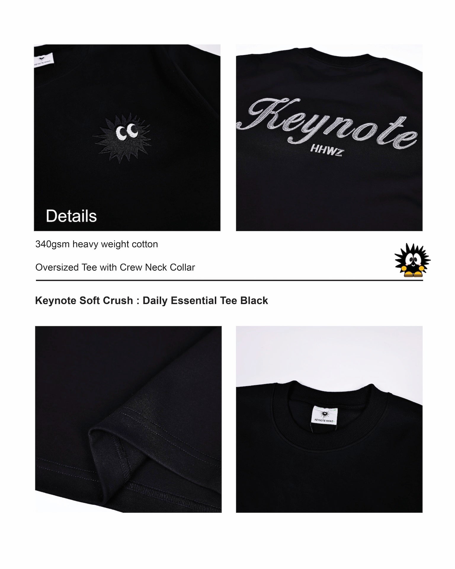 Daily Essential Tee Black