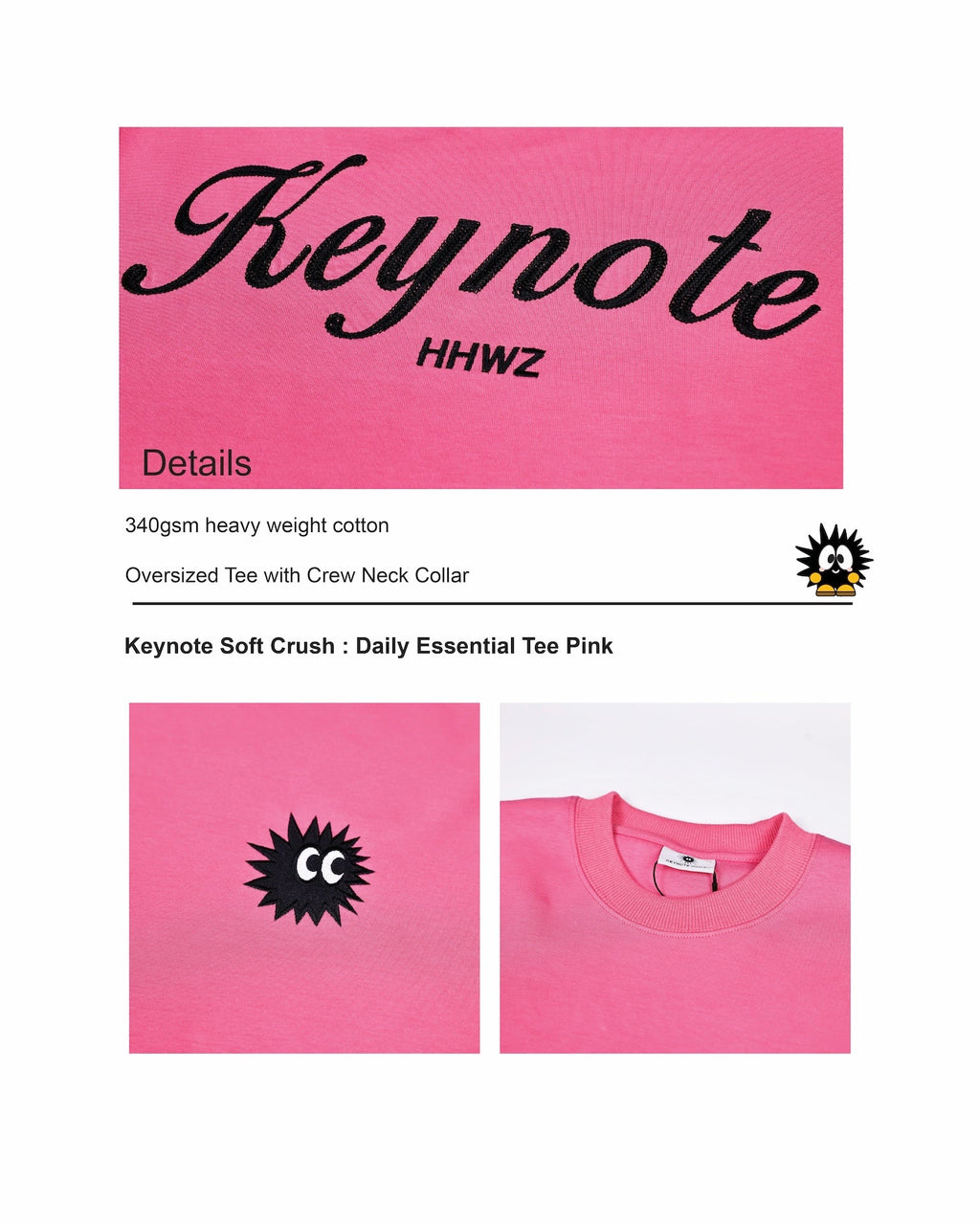 KEYNOTE | Daily Essential Tee Pink - SWAGANZ