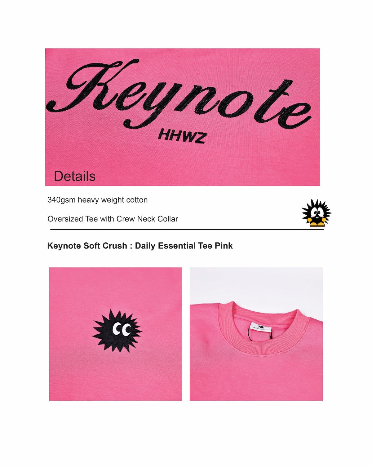 KEYNOTE | Daily Essential Tee Pink - SWAGANZ