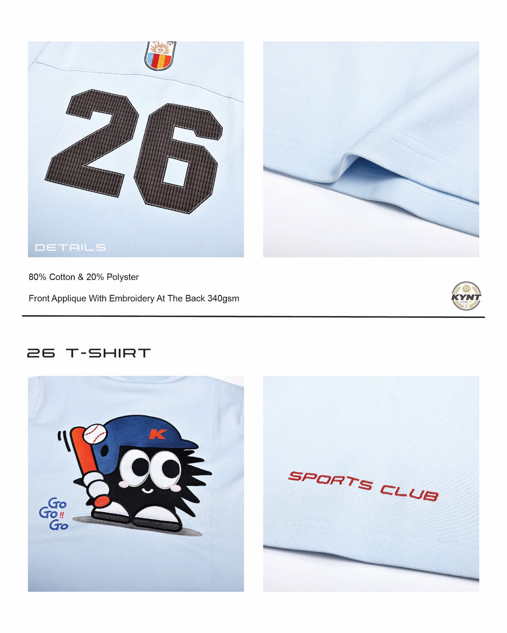 26 T-Shirt Baby Blue