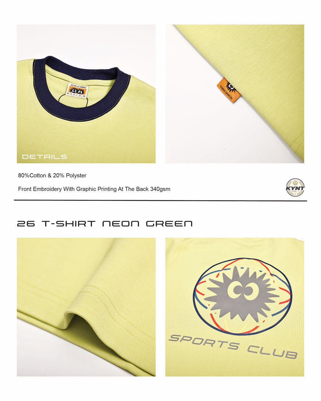 26 T-Shirt Neon Green