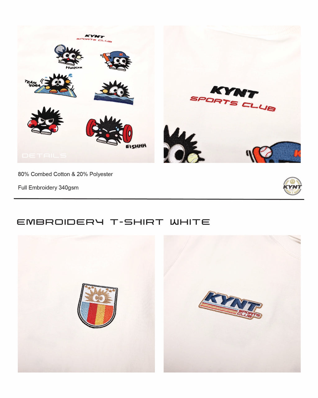 Embroidery T-Shirt White