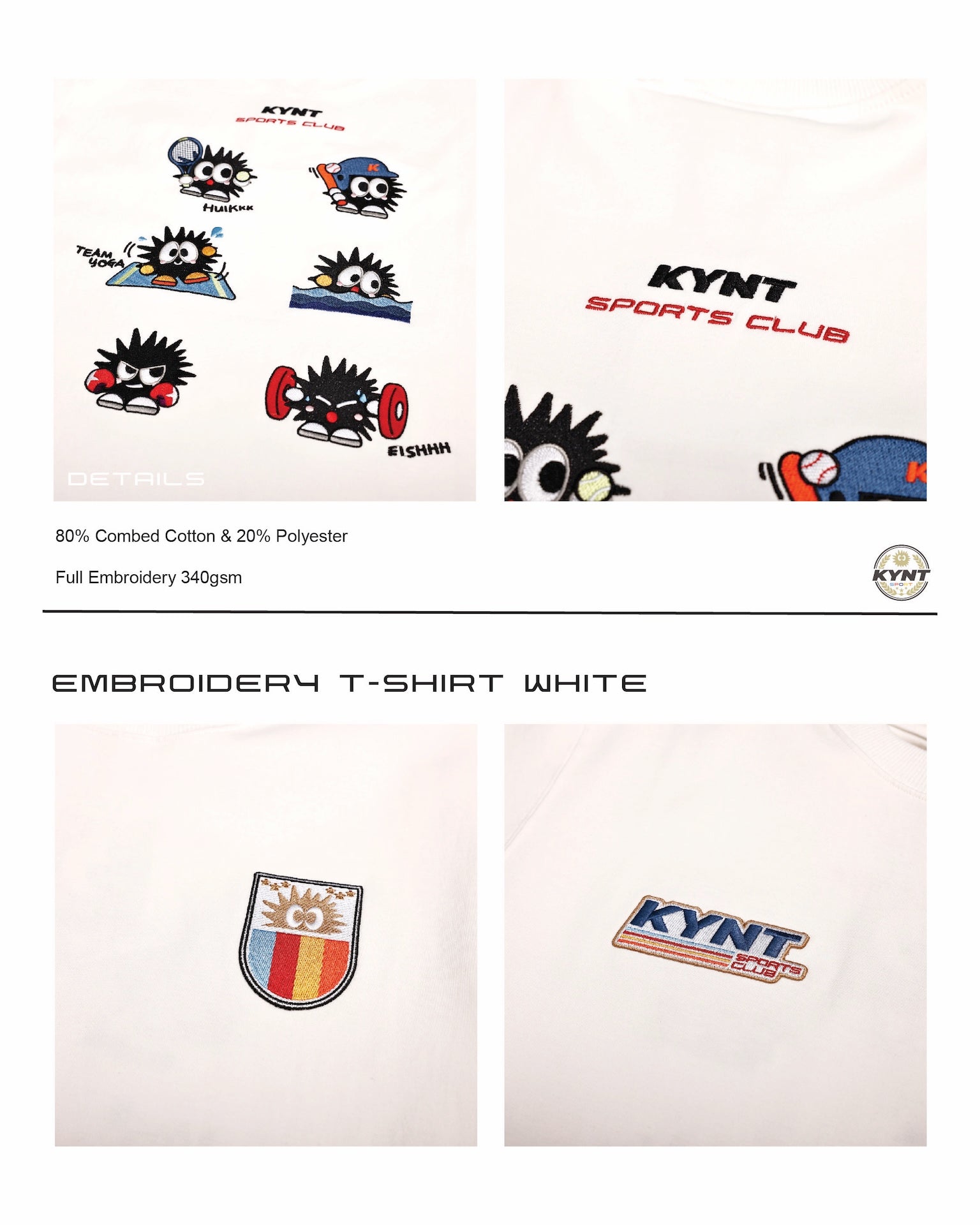 Embroidery T-Shirt White