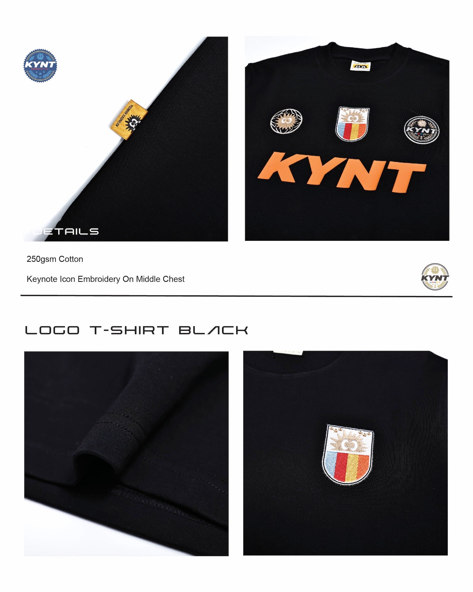 Logo T-Shirt Black/Orange