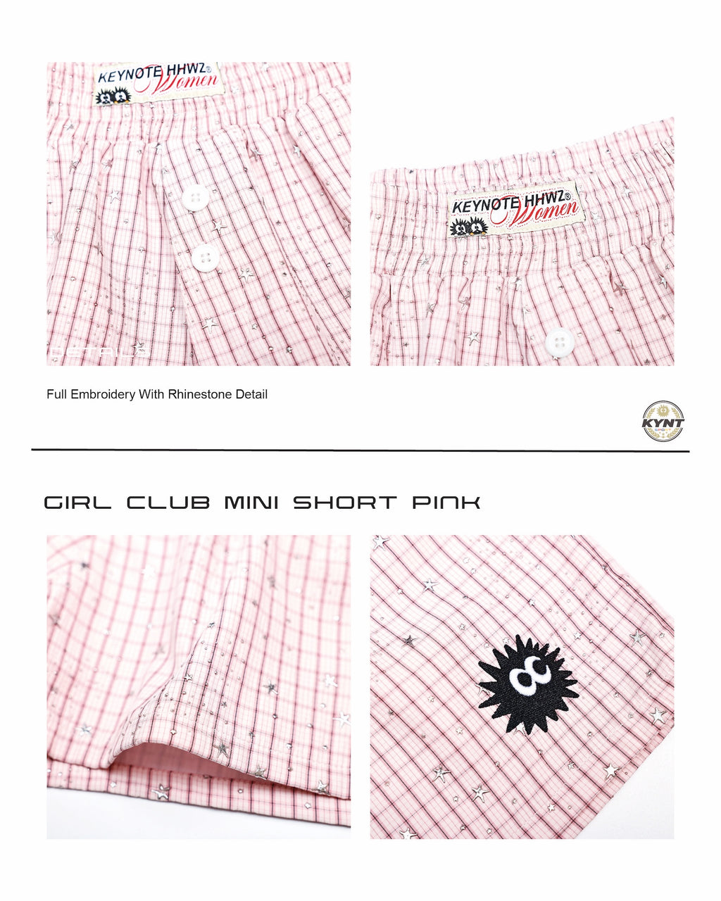 Girls Club Mini Shorts Pink