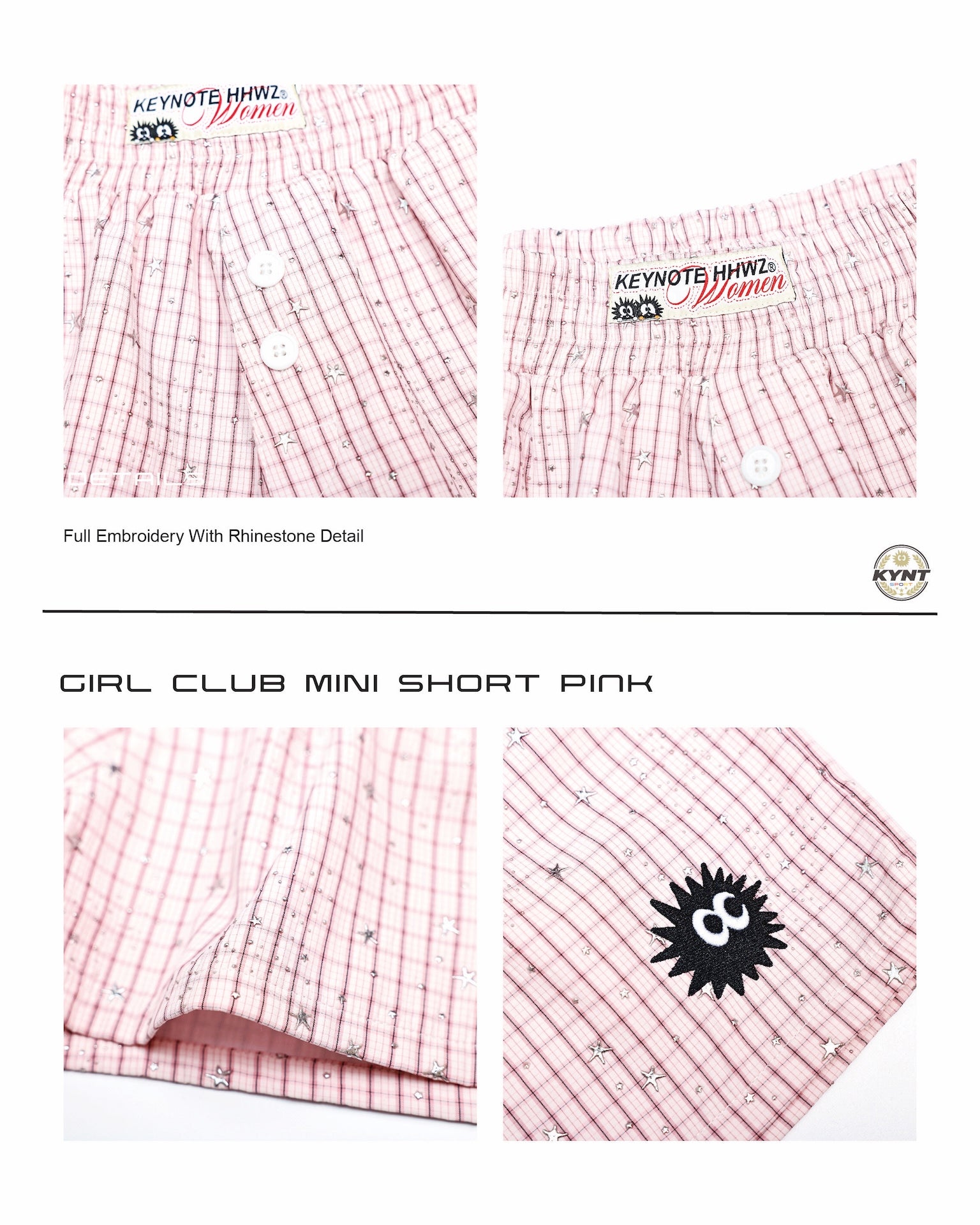 Girls Club Mini Shorts Pink