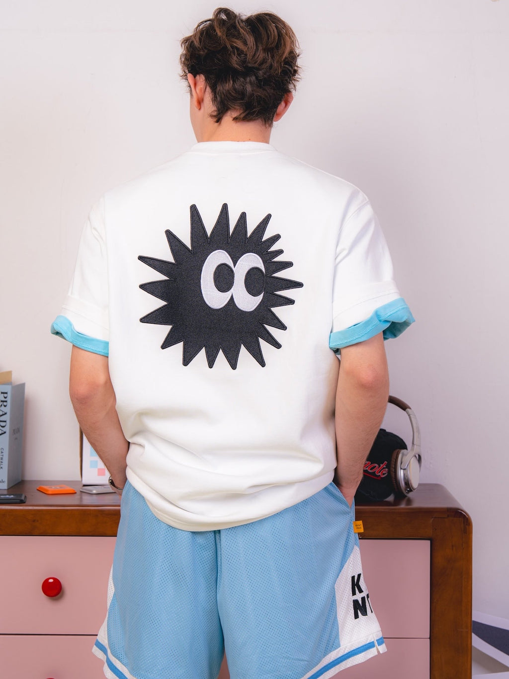 KEYNOTE | Holiday Patchwork Tee White - SWAGANZ