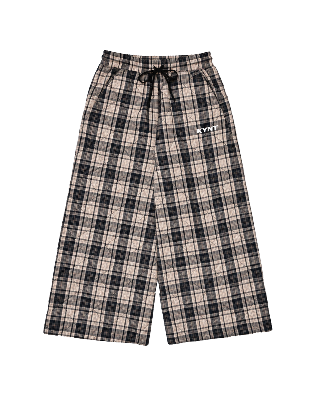 Checkerd Long Pants Khaki / Black