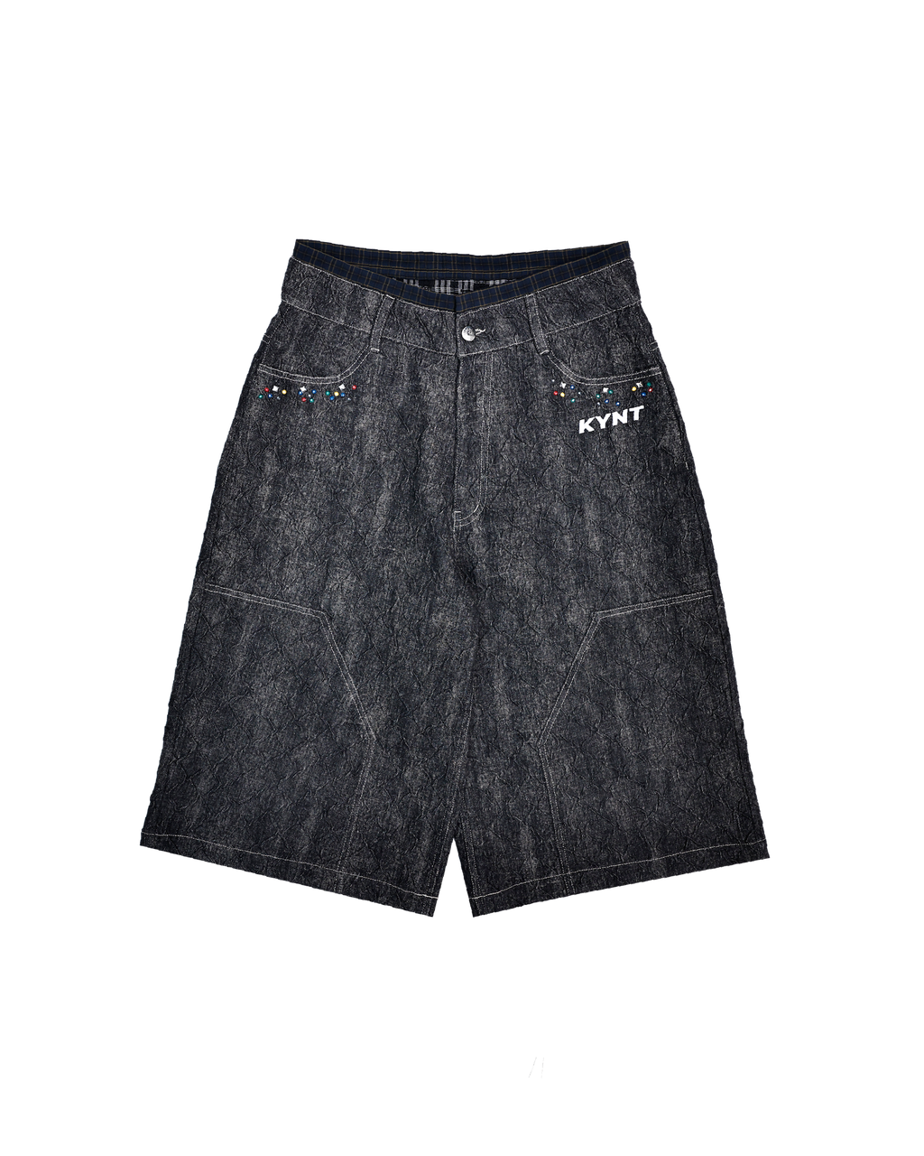 Denim Jorts Black