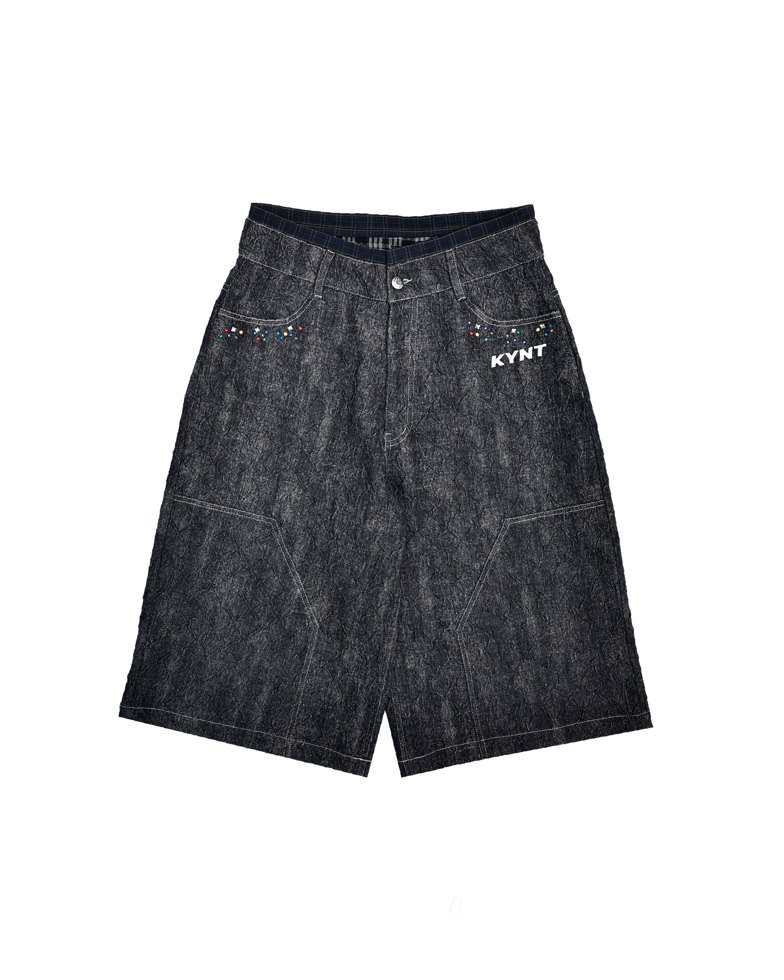 Denim Jorts Black