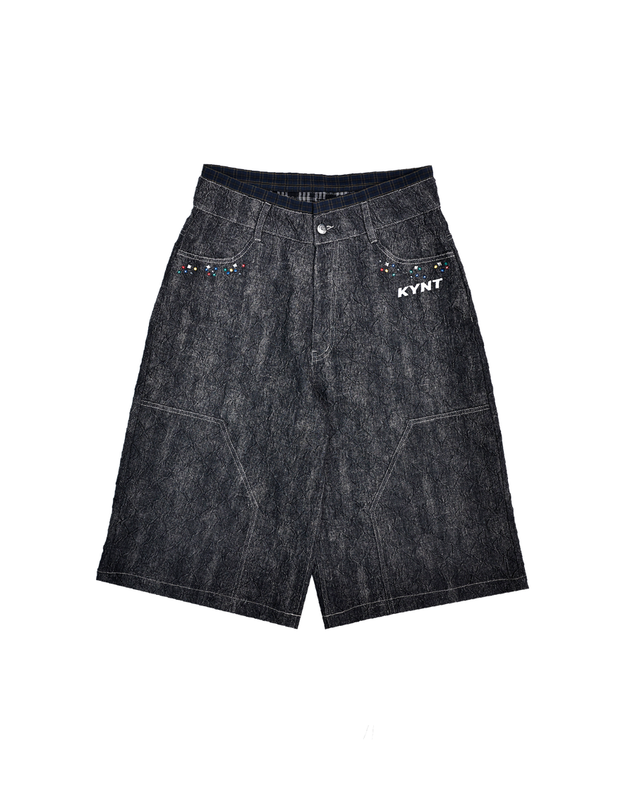 Denim Jorts Black