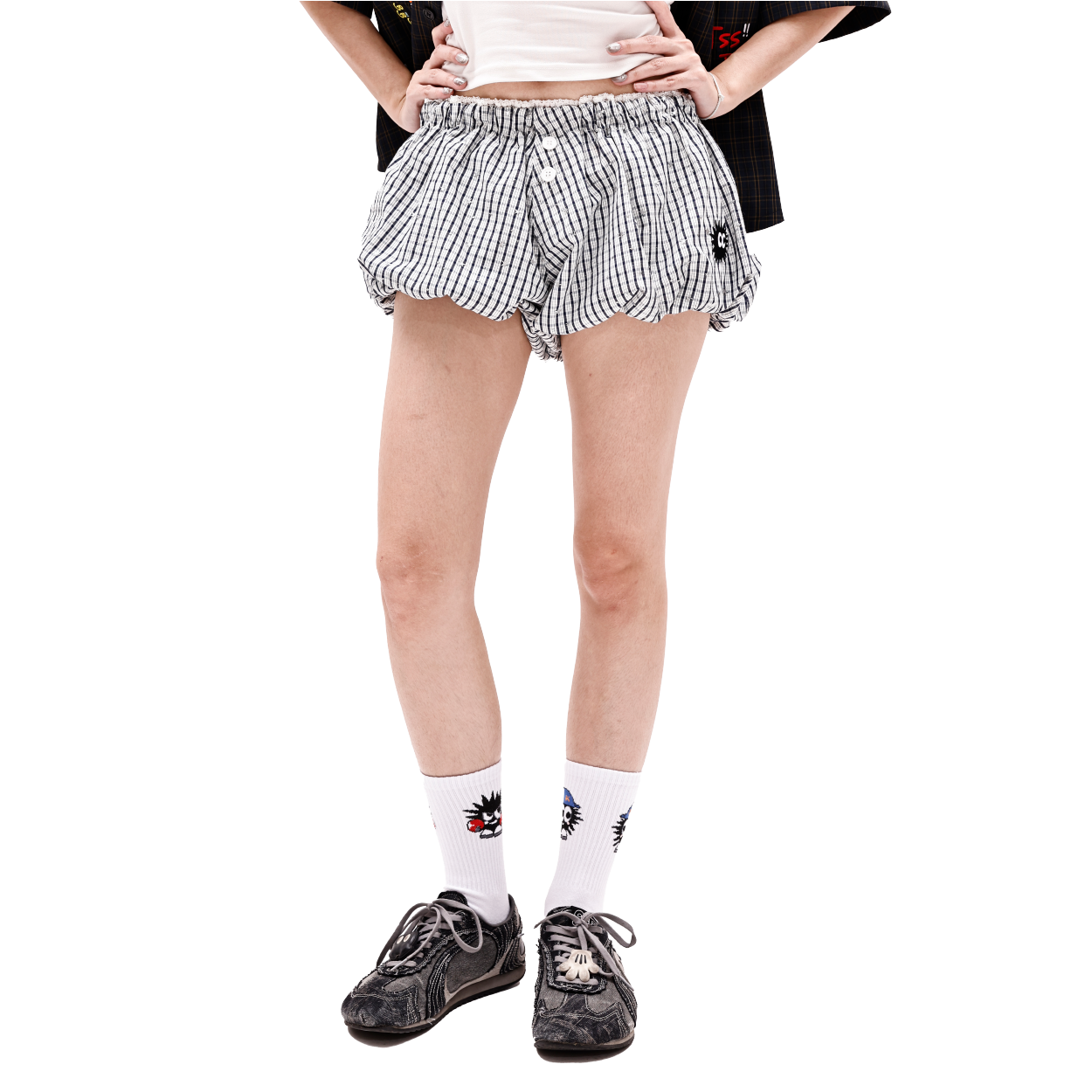 KEYNOTE | Sport Club Puffy Mini Shorts - SWAGANZ