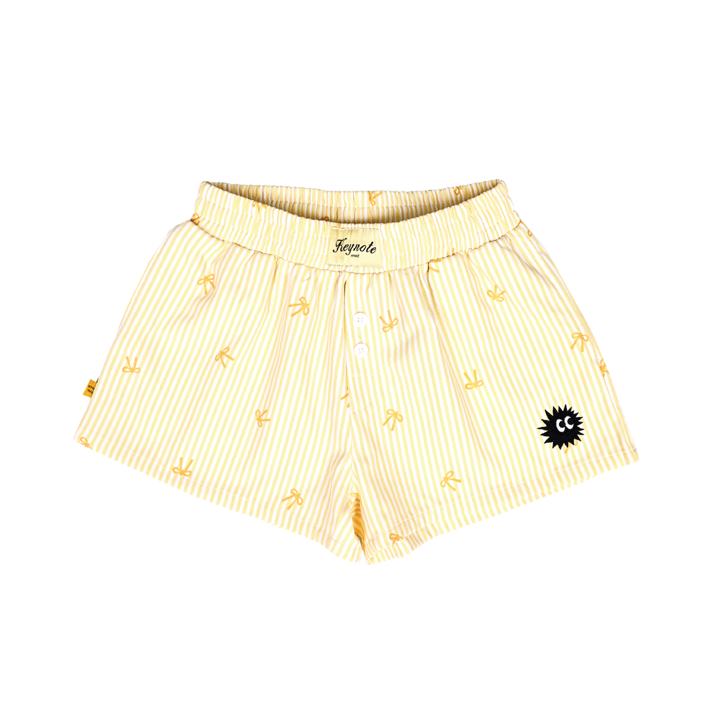 KEYNOTE | Bow Mini Shorts Yellow - SWAGANZ