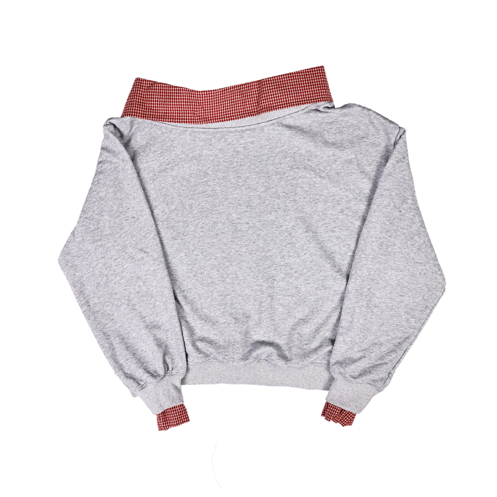KEYNOTE | Convertible Zip Polo Tee Grey / Red - SWAGANZ