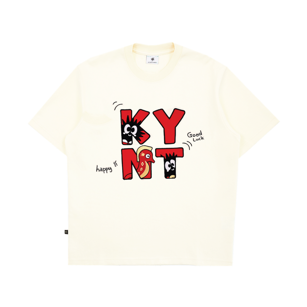 KEYNOTE | CaiShen Logo Tee Cream - SWAGANZ