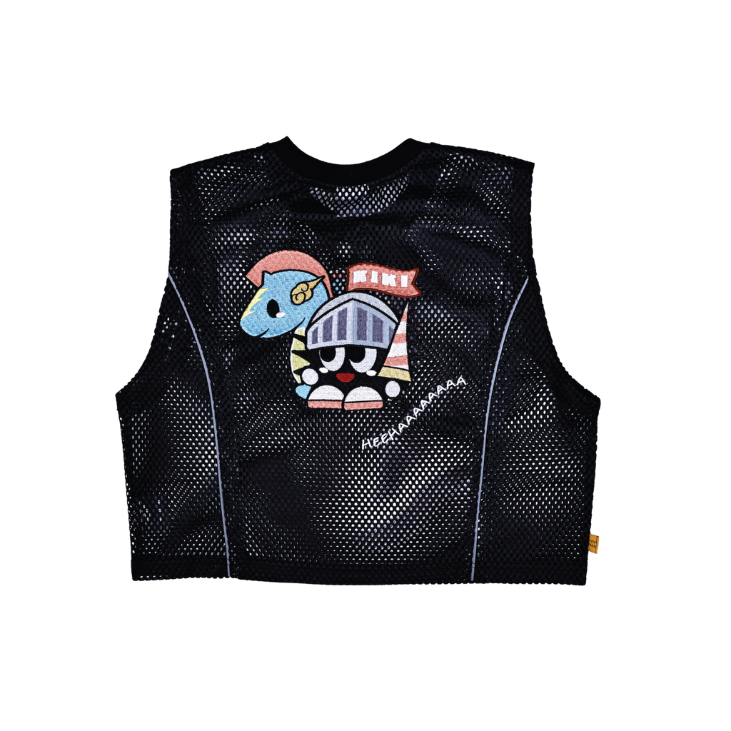 KEYNOTE | Sleeveless Mesh Crop Top Black - SWAGANZ