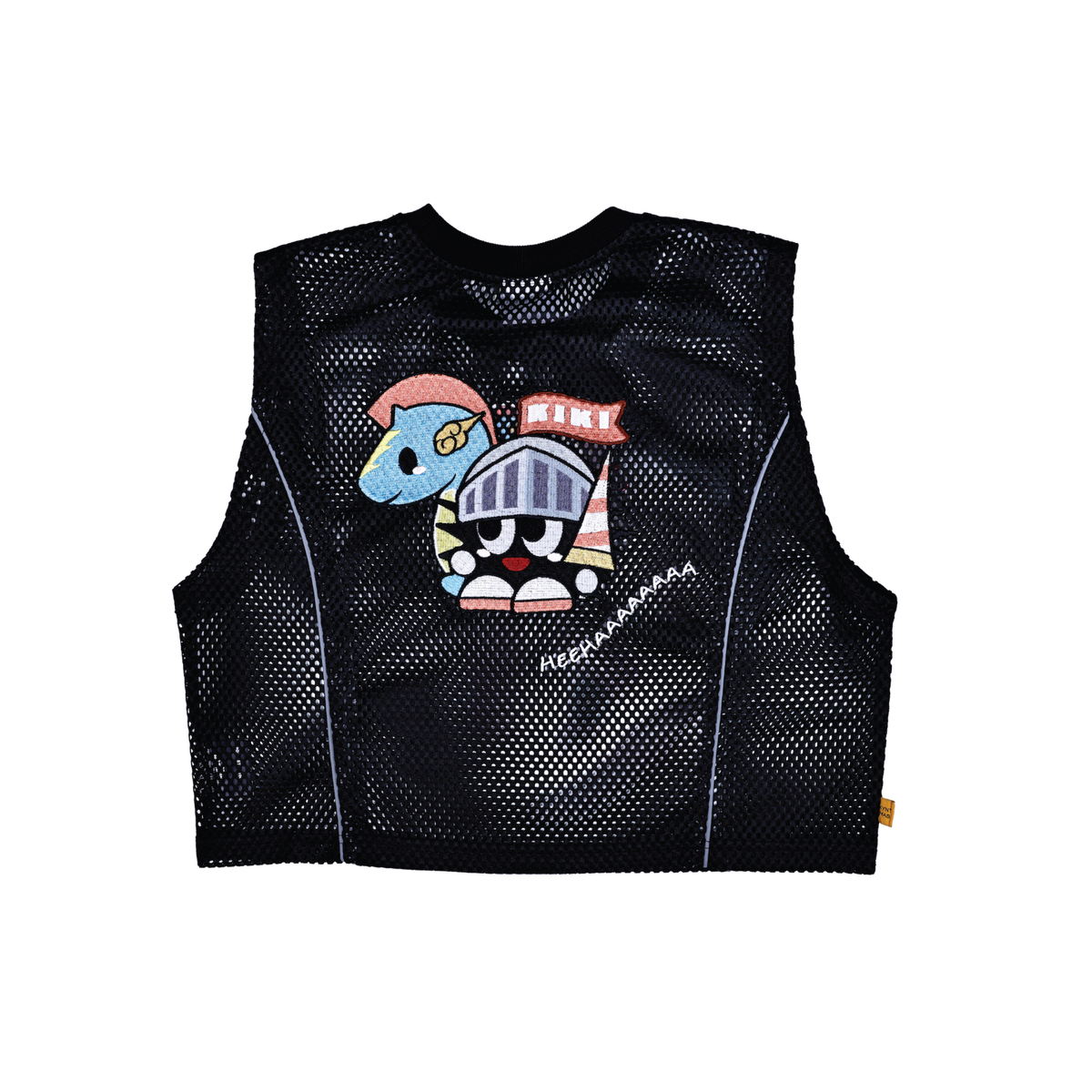 KEYNOTE | Sleeveless Mesh Crop Top Black - SWAGANZ