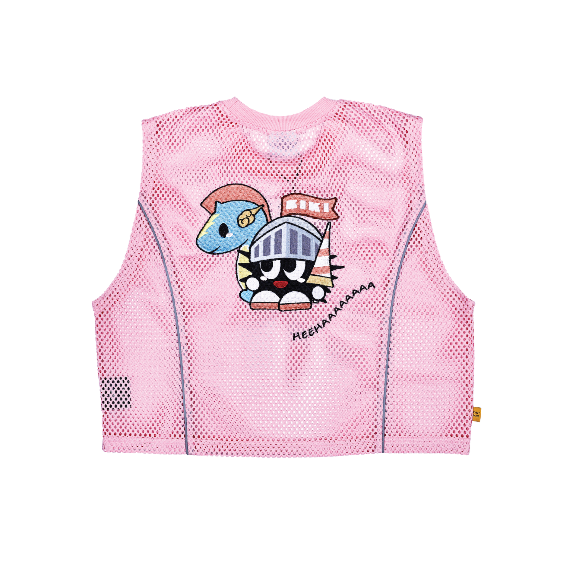 KEYNOTE | Sleeveless Mesh Crop Top Pink - SWAGANZ