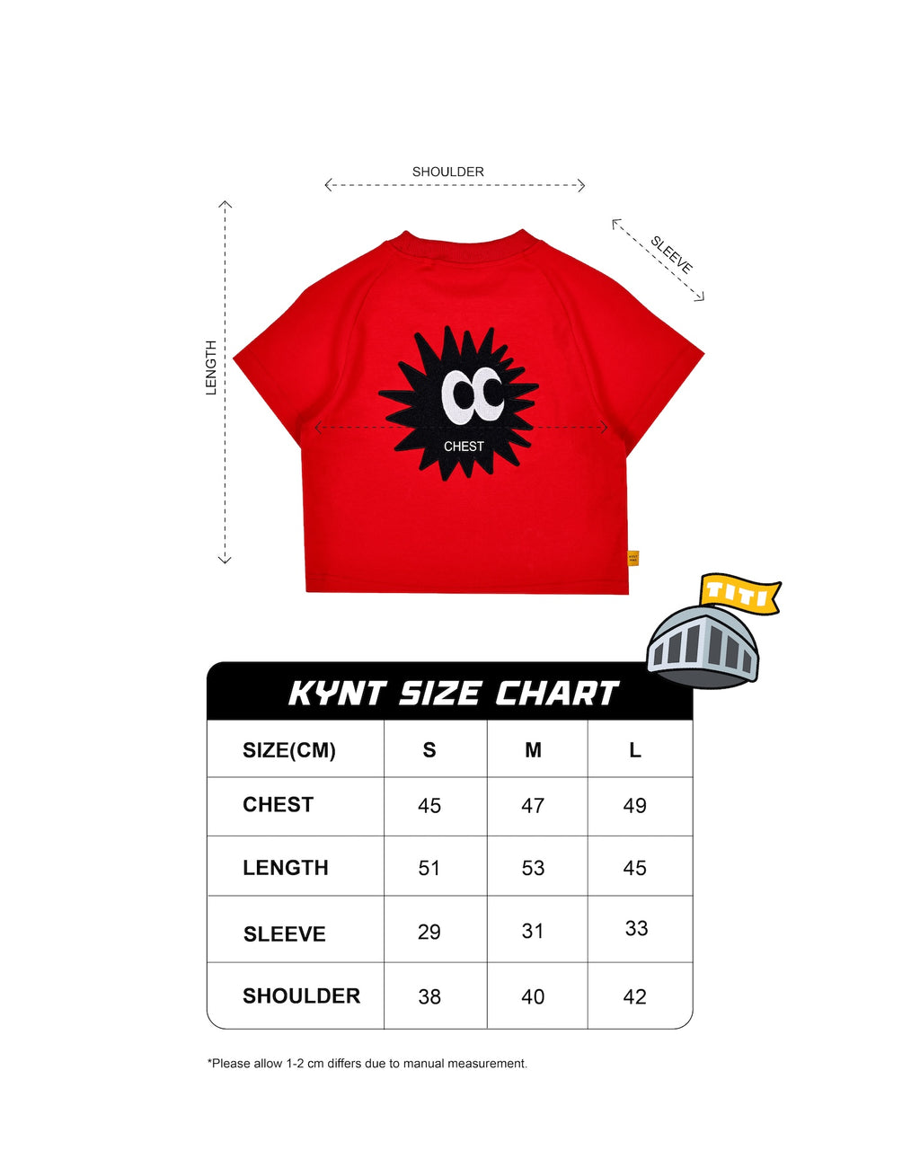 Asphalt Crop Top Red
