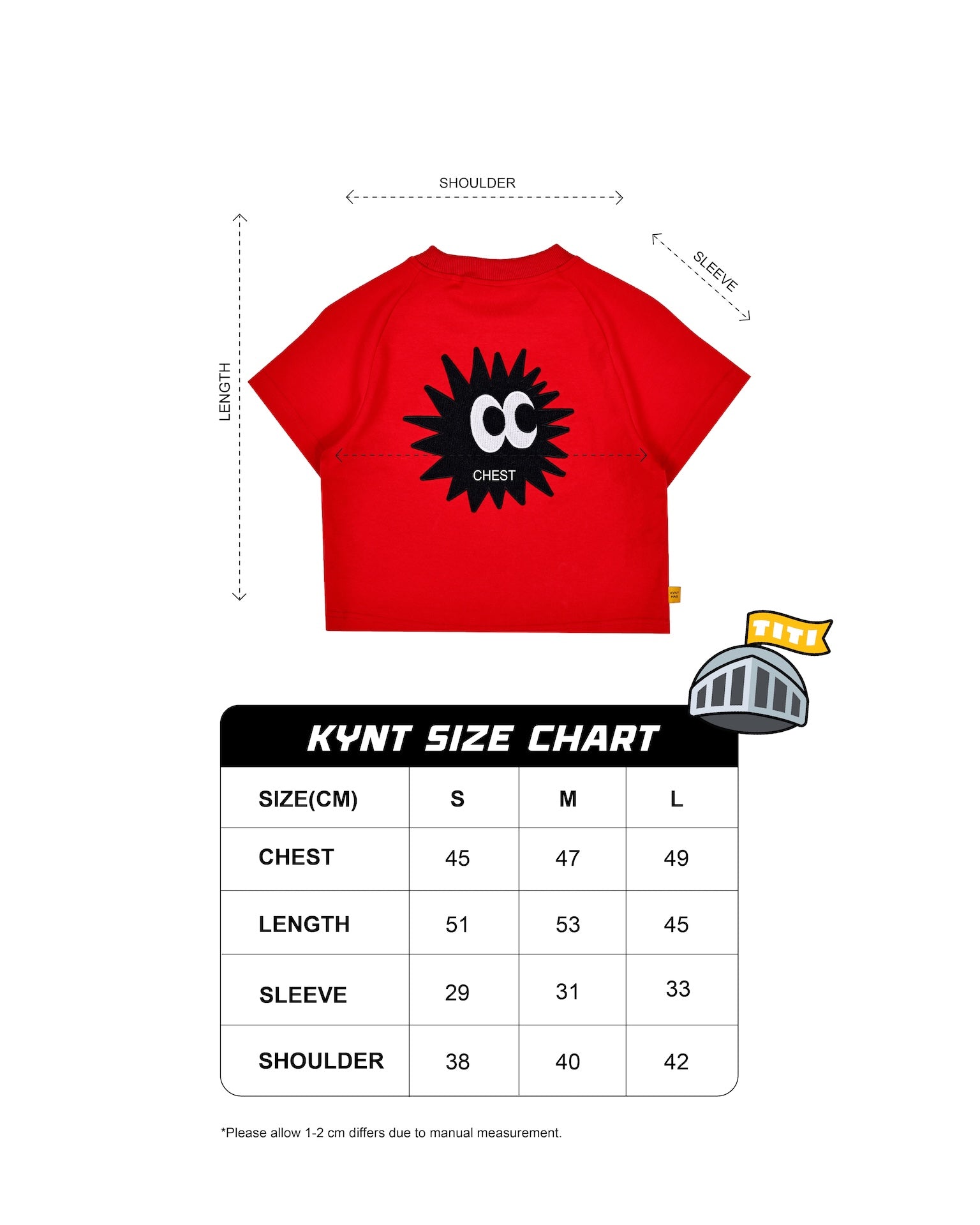 Asphalt Crop Top Red