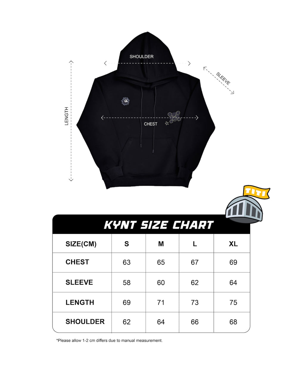 Ki-Goal Pullover Hoodie Black