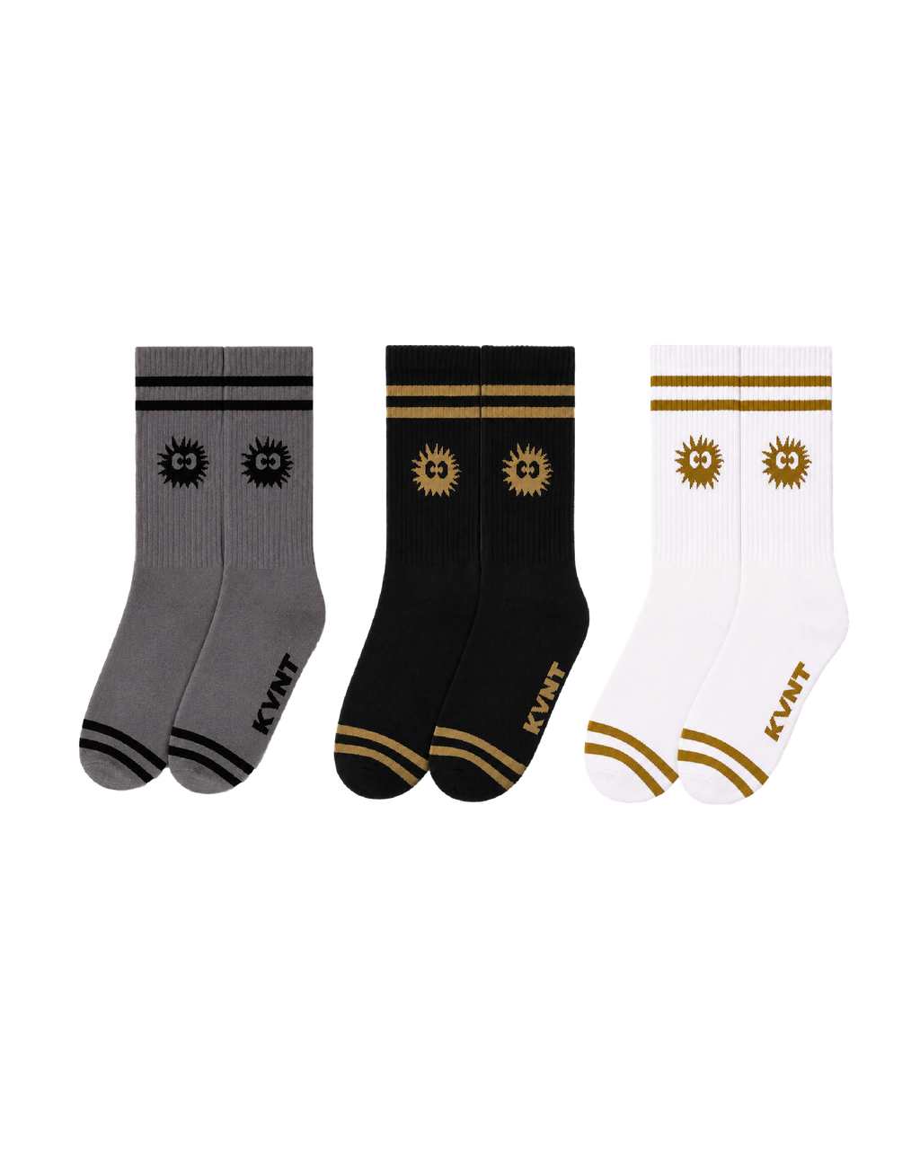KEYNOTE | Sport Club Crew Socks (3 Pair) - SWAGANZ