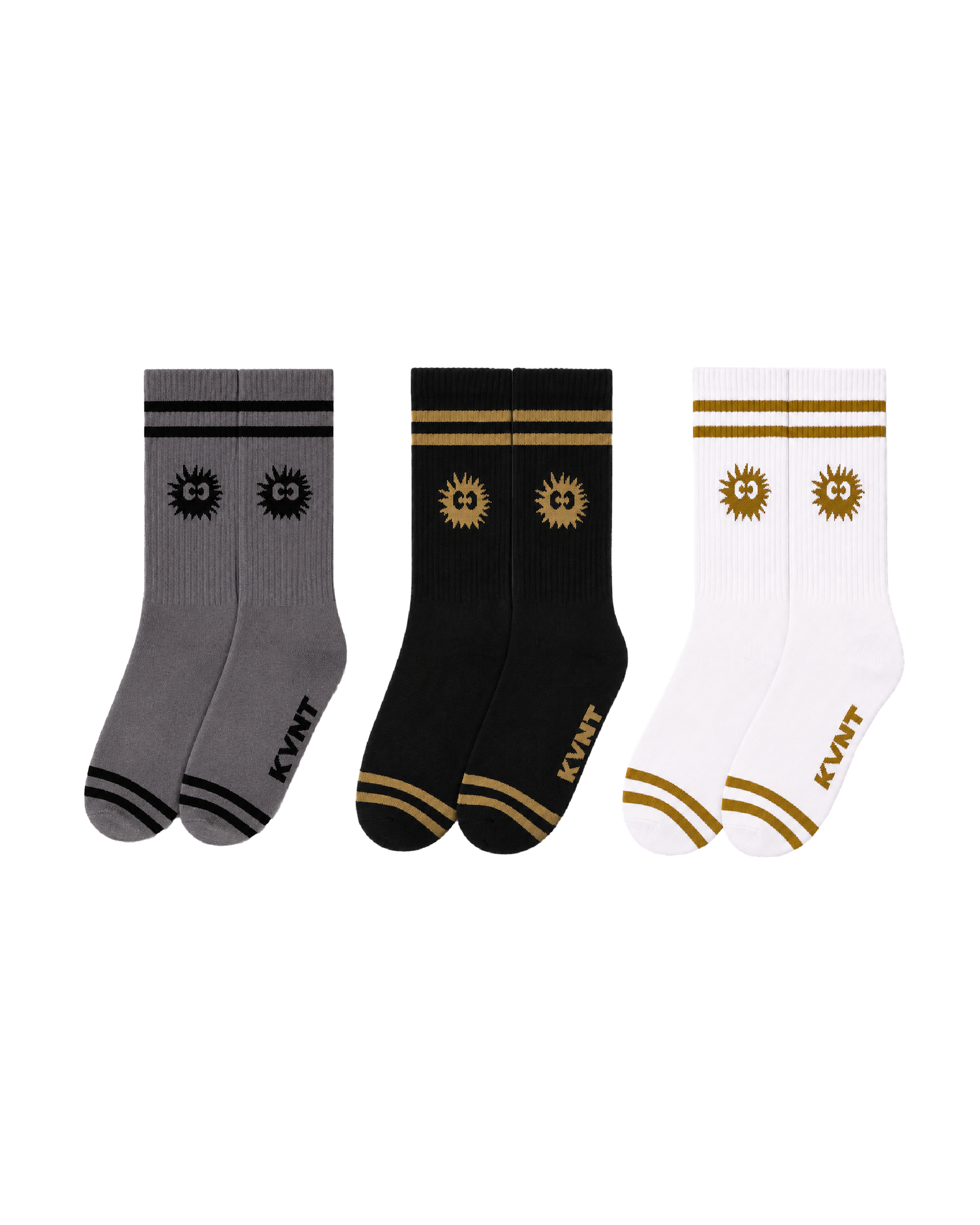 KEYNOTE | Sport Club Crew Socks (3 Pair) - SWAGANZ
