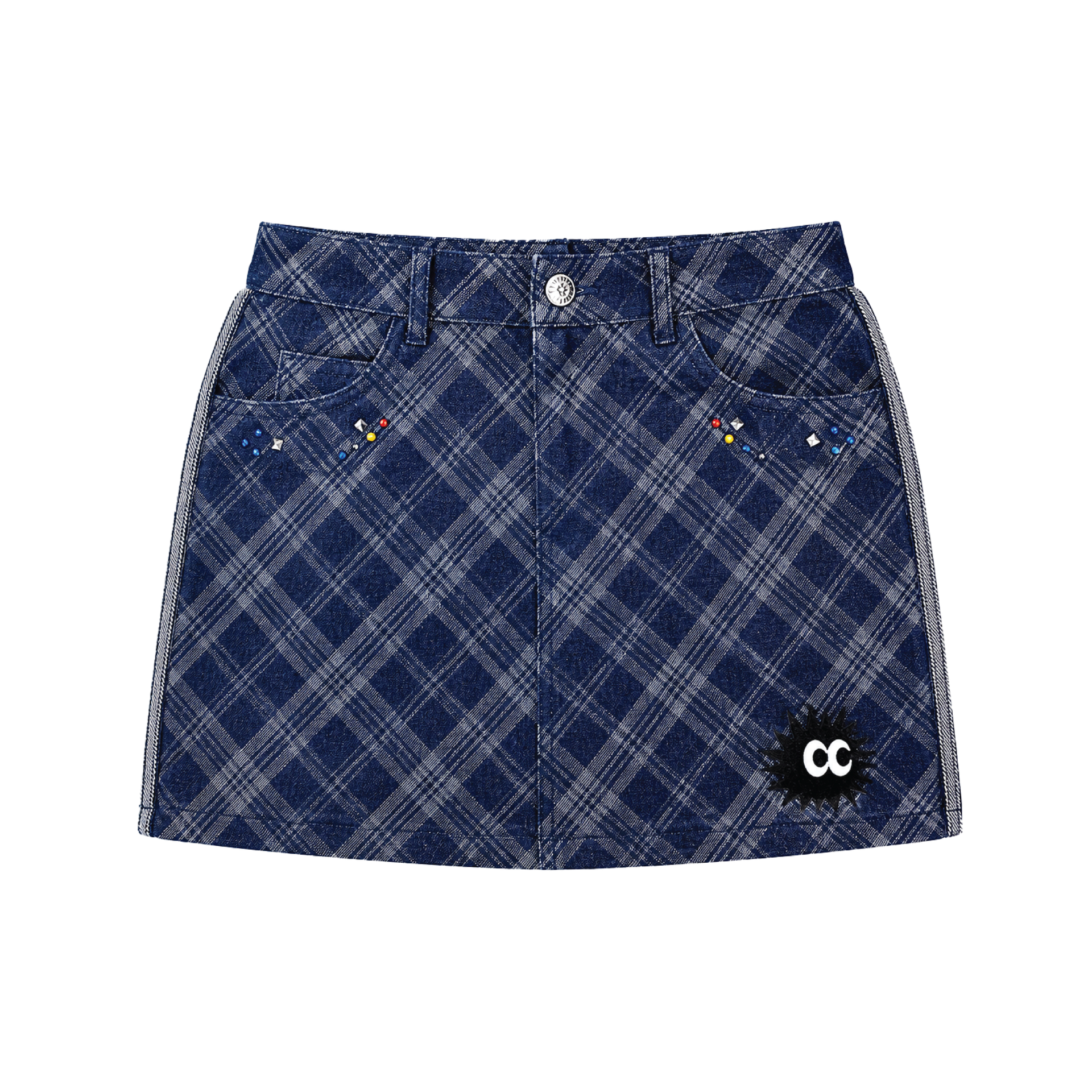 KEYNOTE | Sport Club Denim Mini Skirt - SWAGANZ