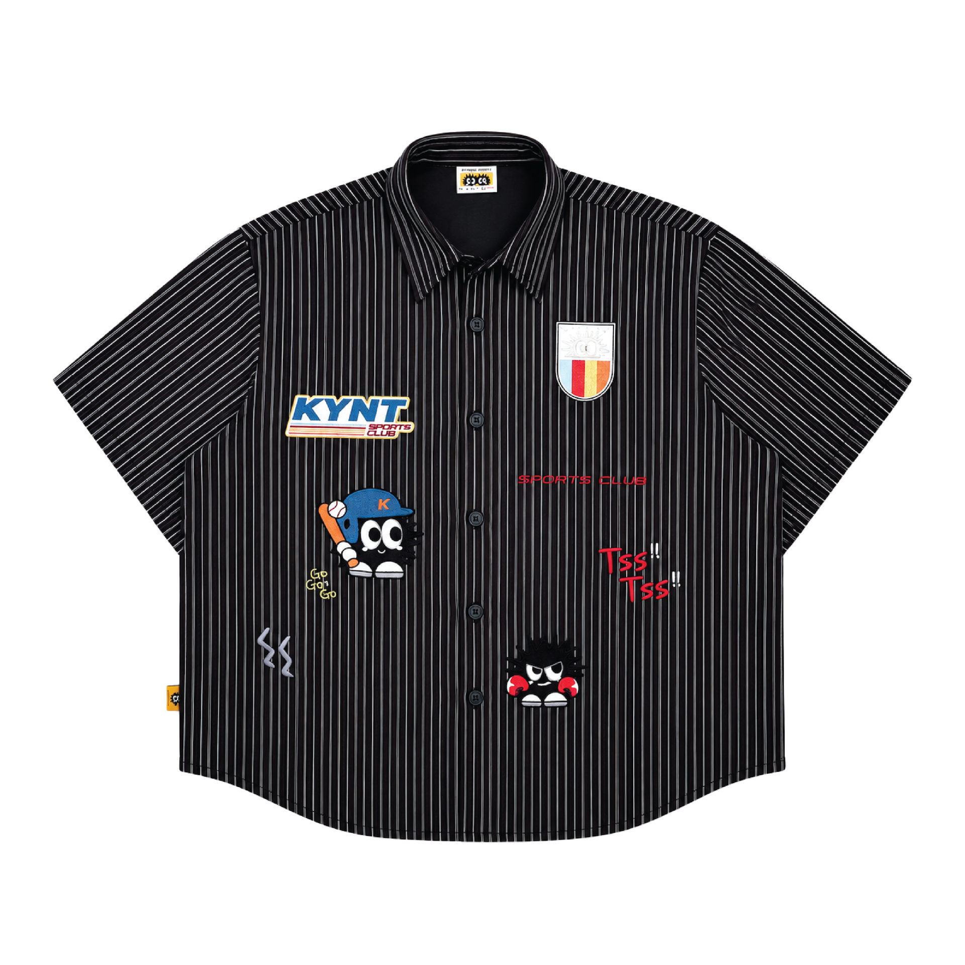KEYNOTE | Sport Club KiKi Coach Stripe Shirt - SWAGANZ