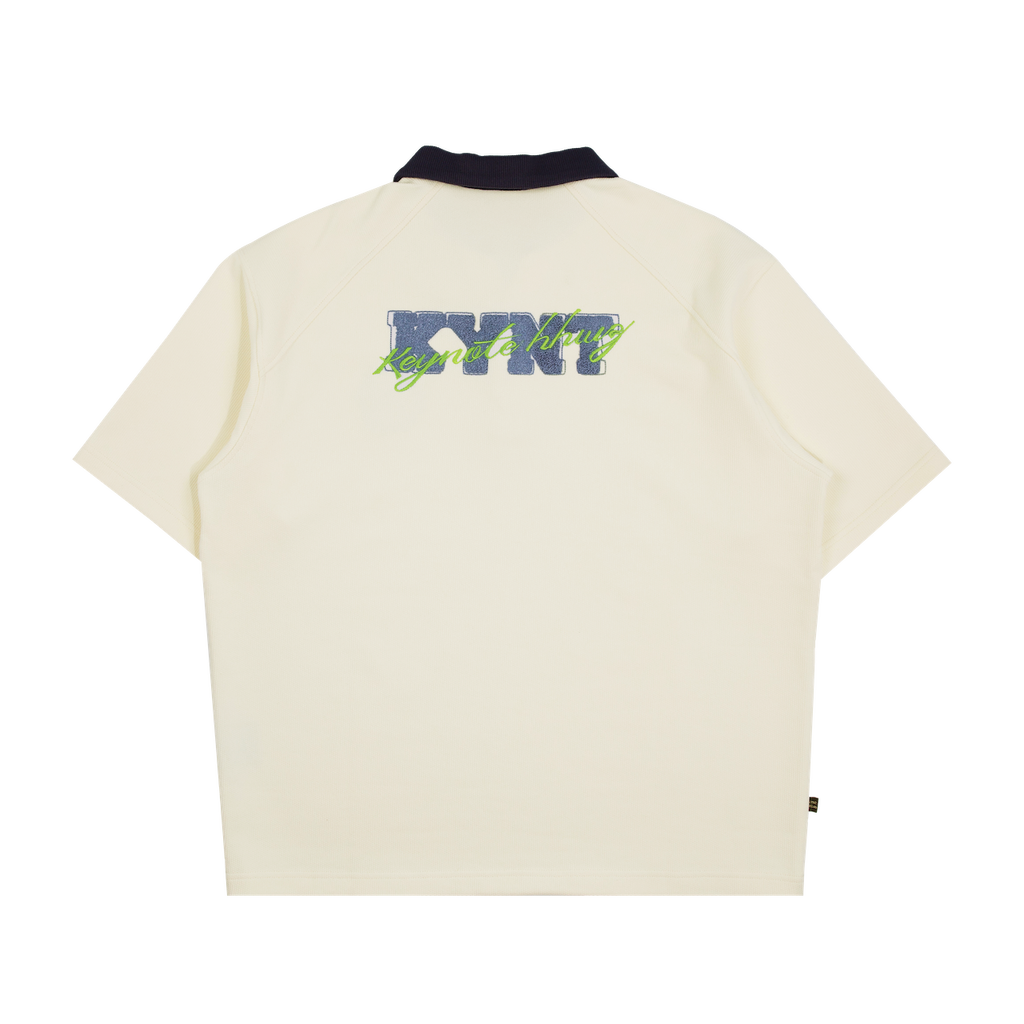 Vintage Lunar Woven Polo Cream