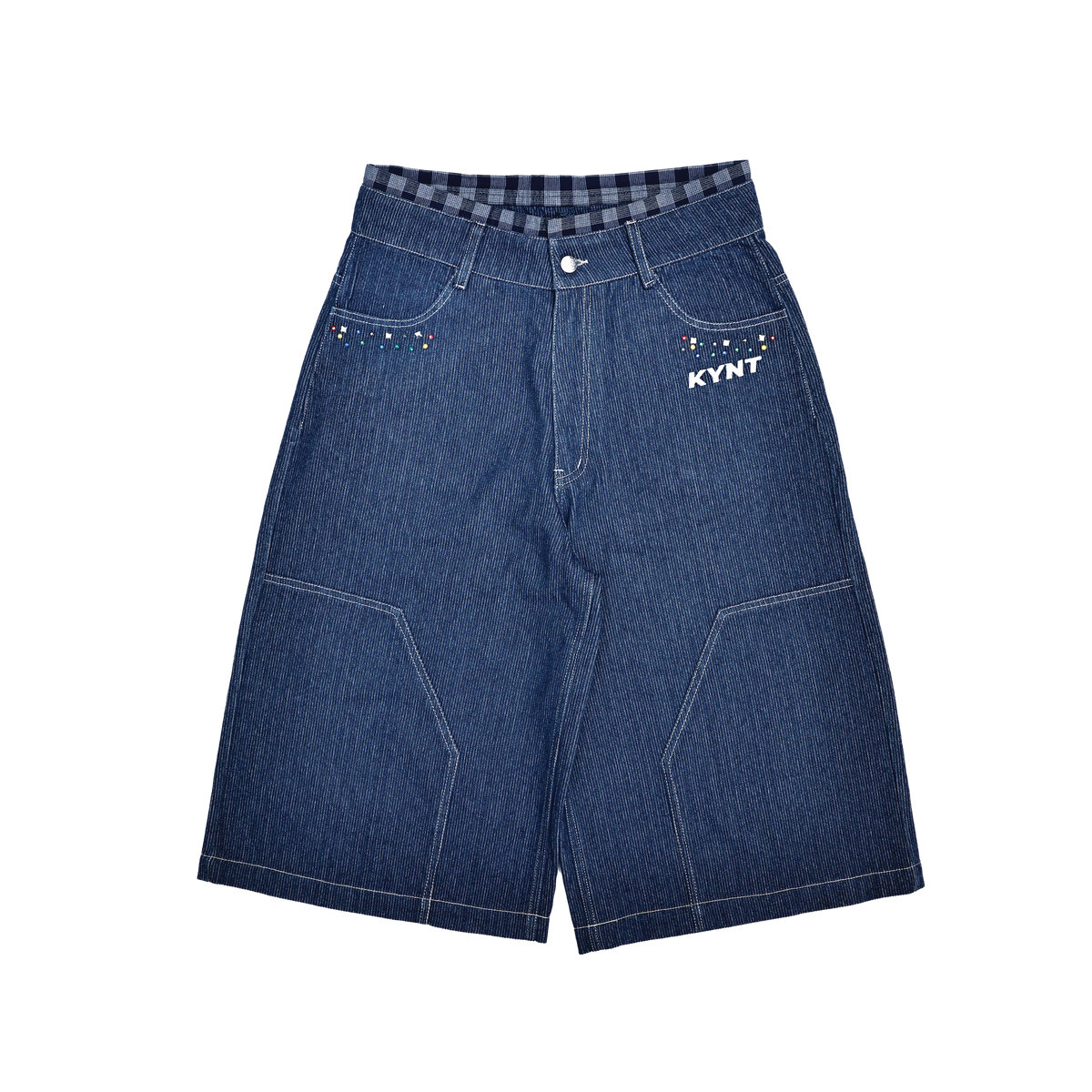 KEYNOTE | Sport Club Denim Jorts Blue - SWAGANZ