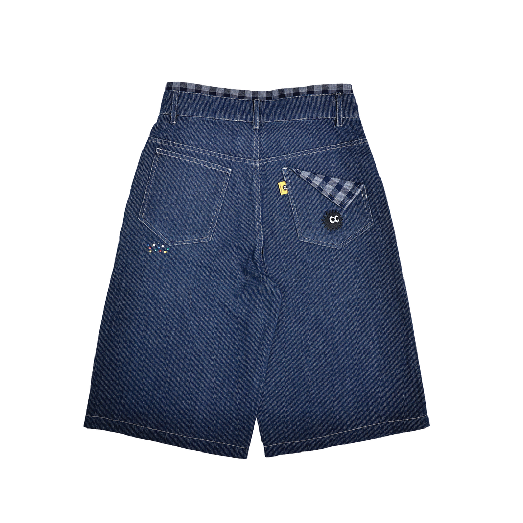 KEYNOTE | Sport Club Denim Jorts Blue - SWAGANZ