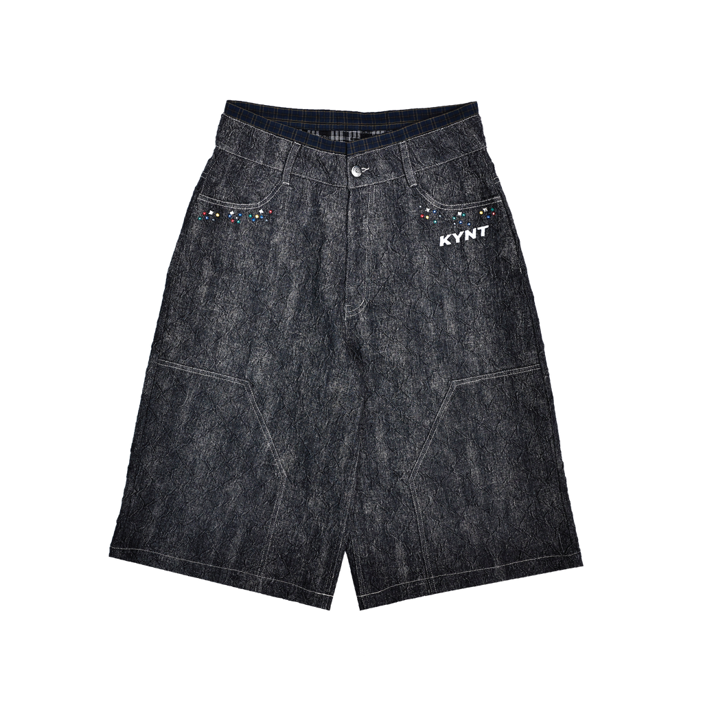 KEYNOTE | Sport Club Denim Jorts Black - SWAGANZ