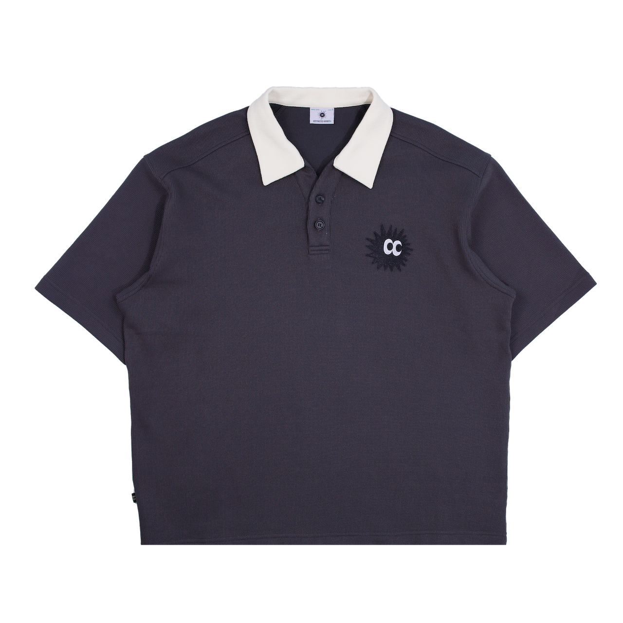 Vintage Lunar Woven Polo Grey