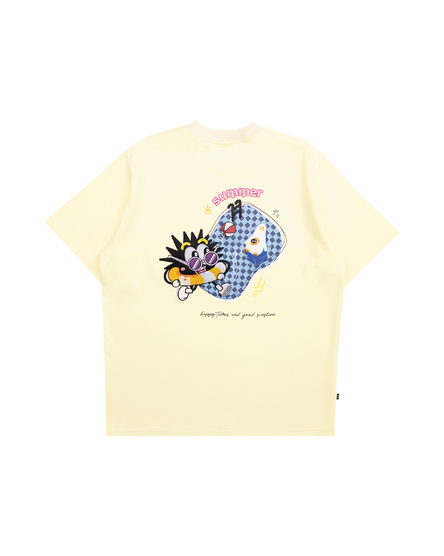 Enjoy The Pool Tee Yellow