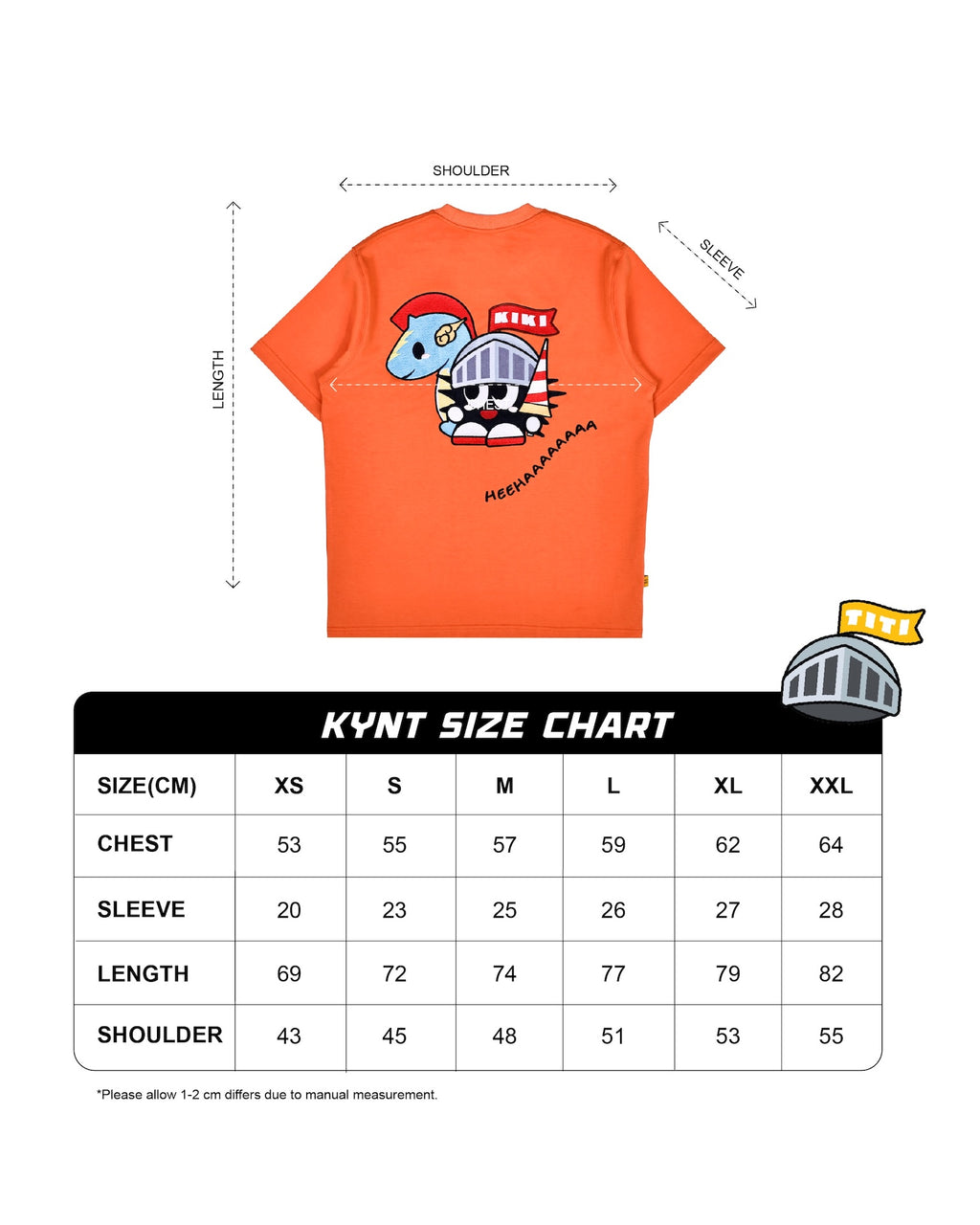 Knighty Kiki Tee Orange