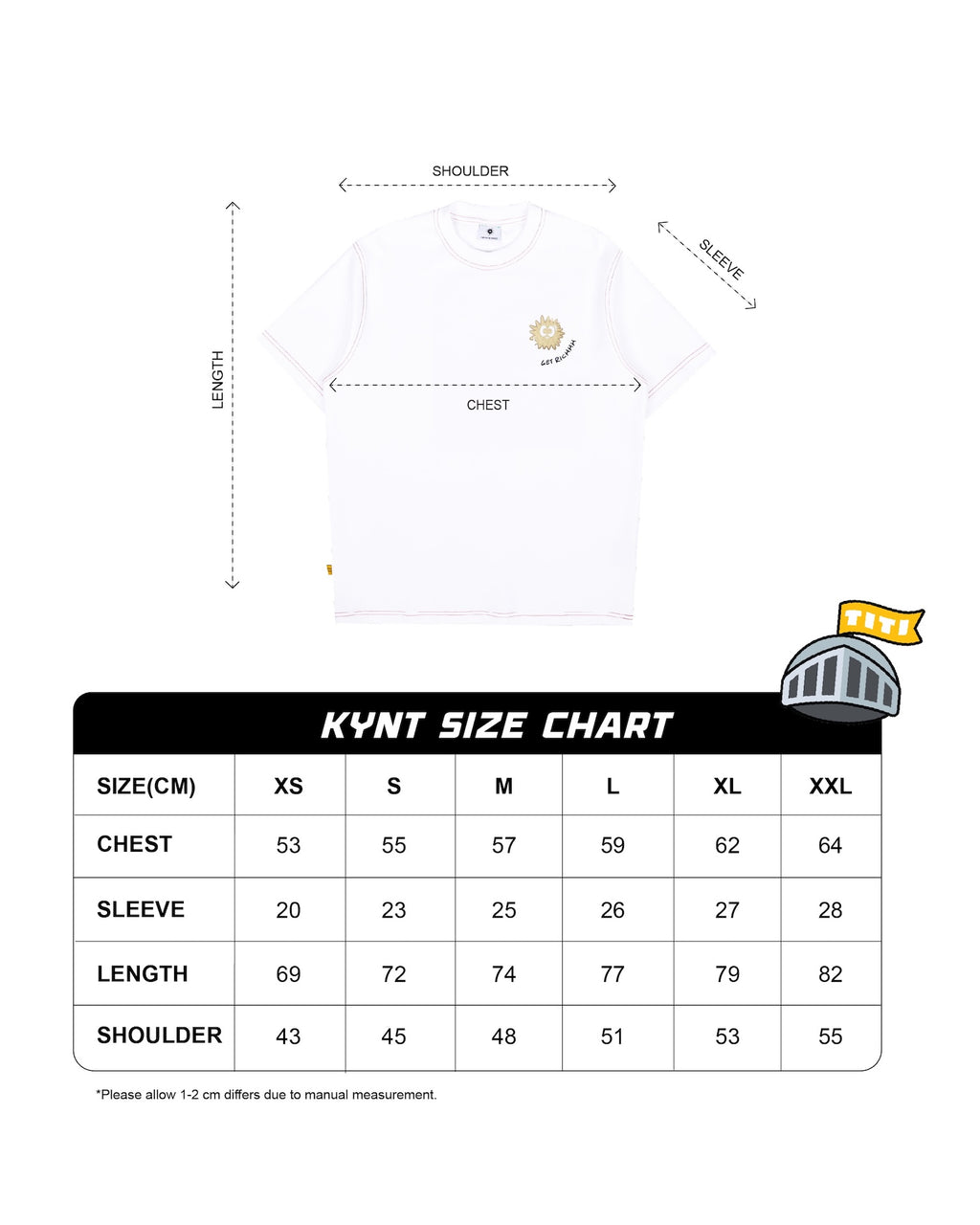 Golden Kiki Tee White