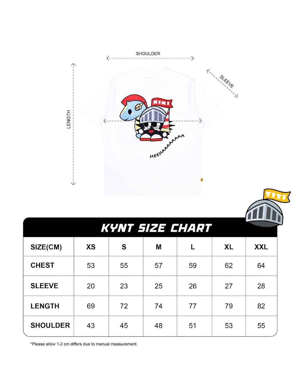 KEYNOTE | Knighty Kiki Tee White - SWAGANZ