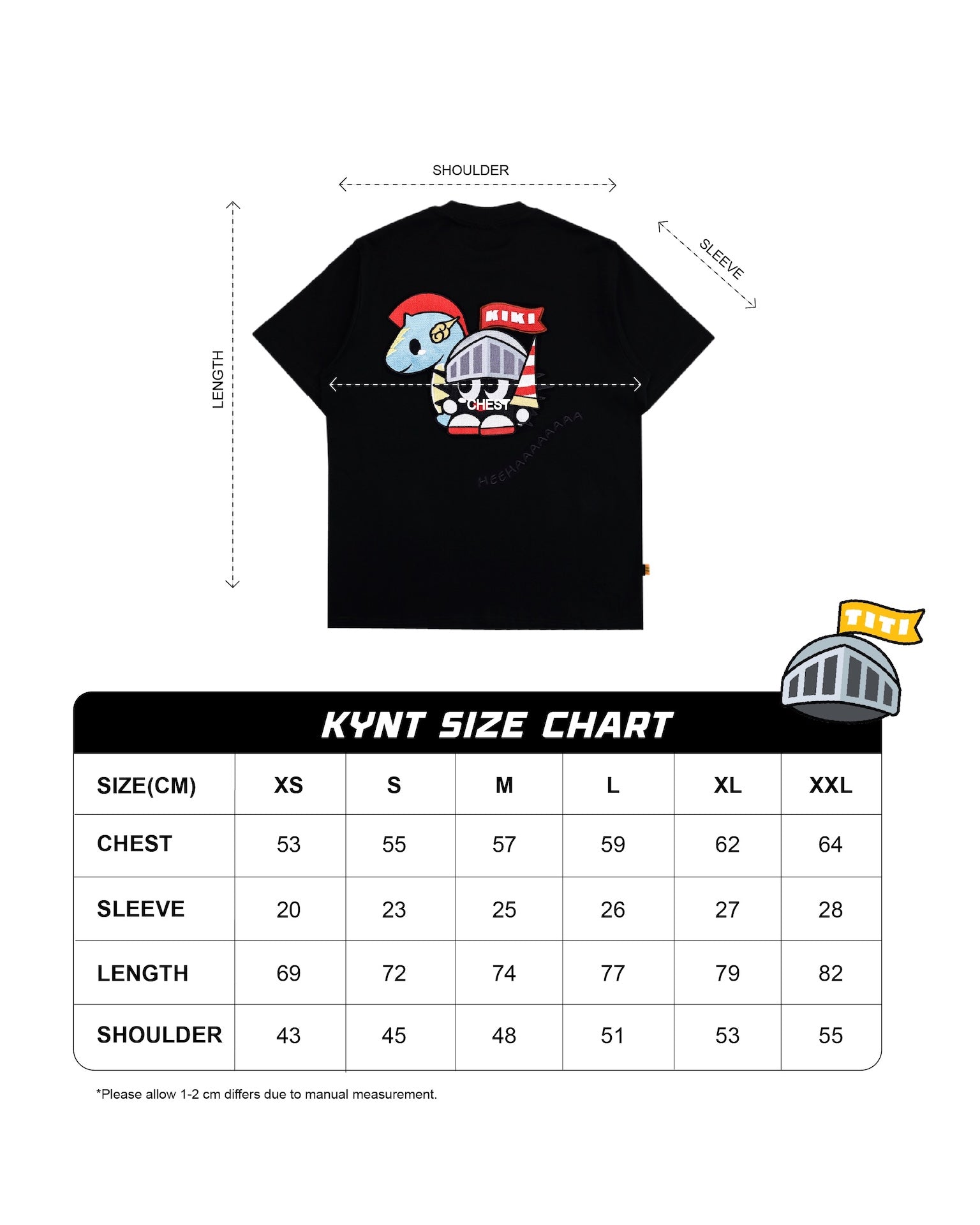 KEYNOTE | Knighty Kiki Tee Black - SWAGANZ