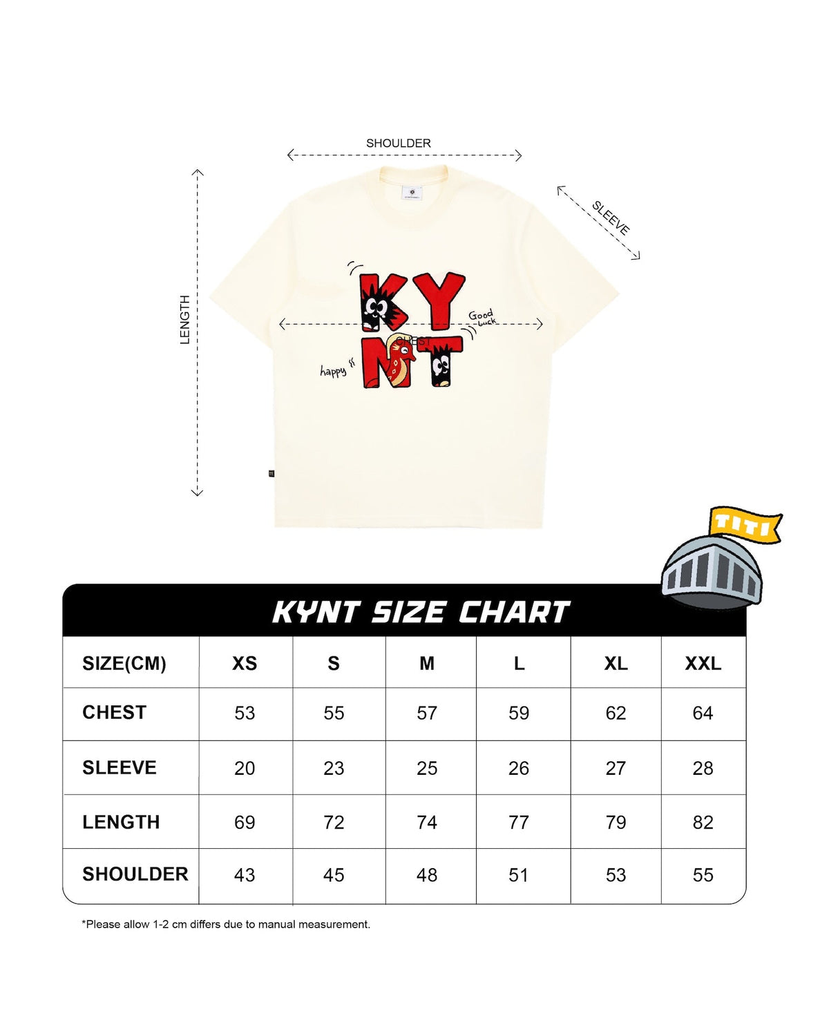 KEYNOTE | CaiShen Logo Tee Cream - SWAGANZ