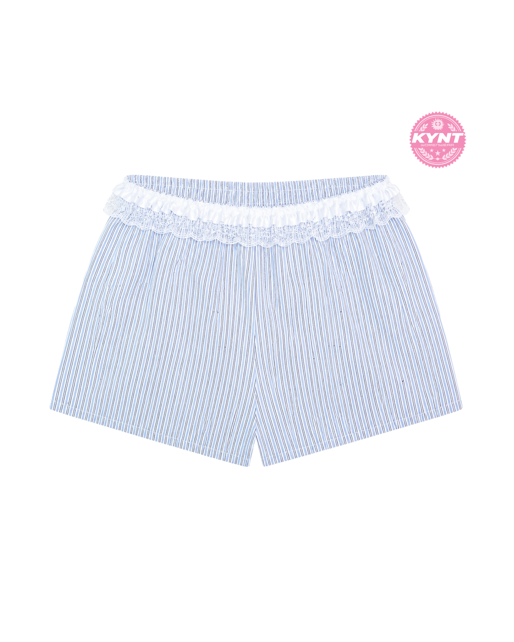 Girls Club Mini Shorts Grey With Lace