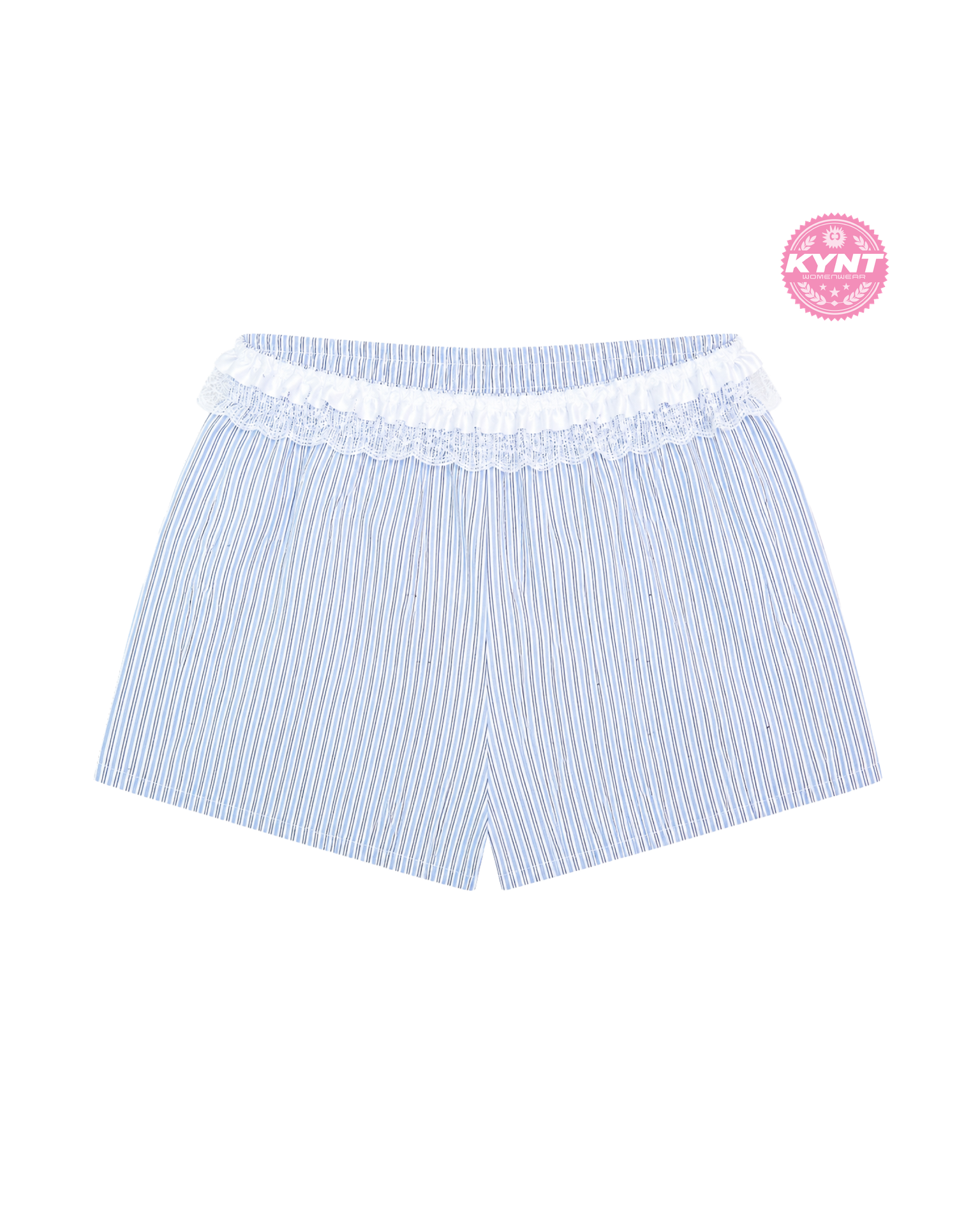 Girls Club Mini Shorts Grey With Lace