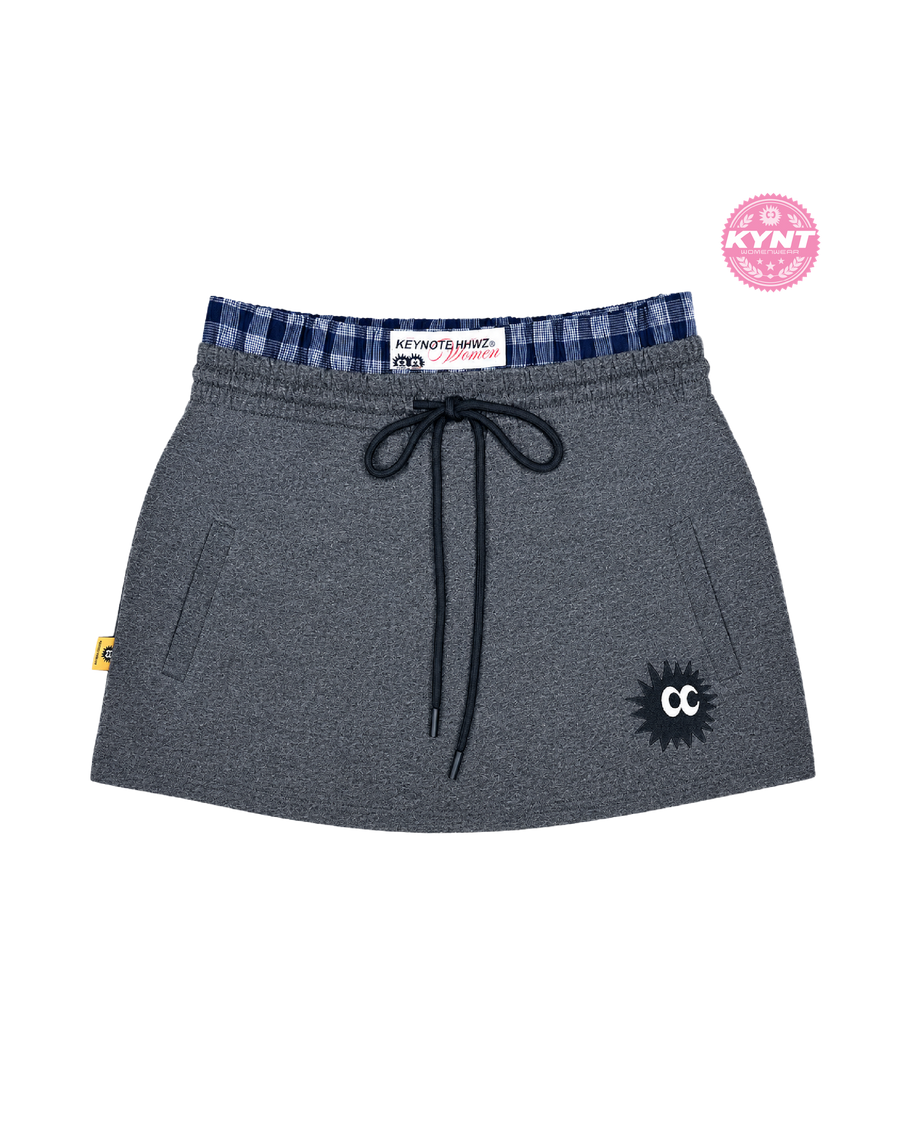 Duo-Layer Skirt Dark Grey